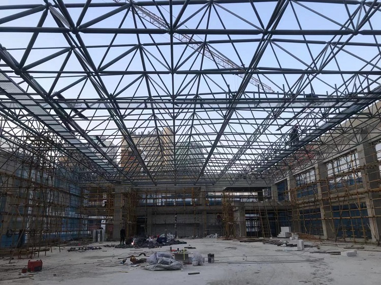 棗莊福州第一附屬小學(xué)體育館網(wǎng)架