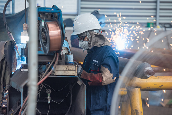 甘肅網架焊接車間